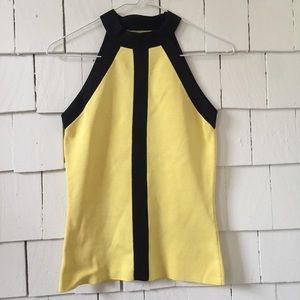 Sweater Knit High Neck Tank Top